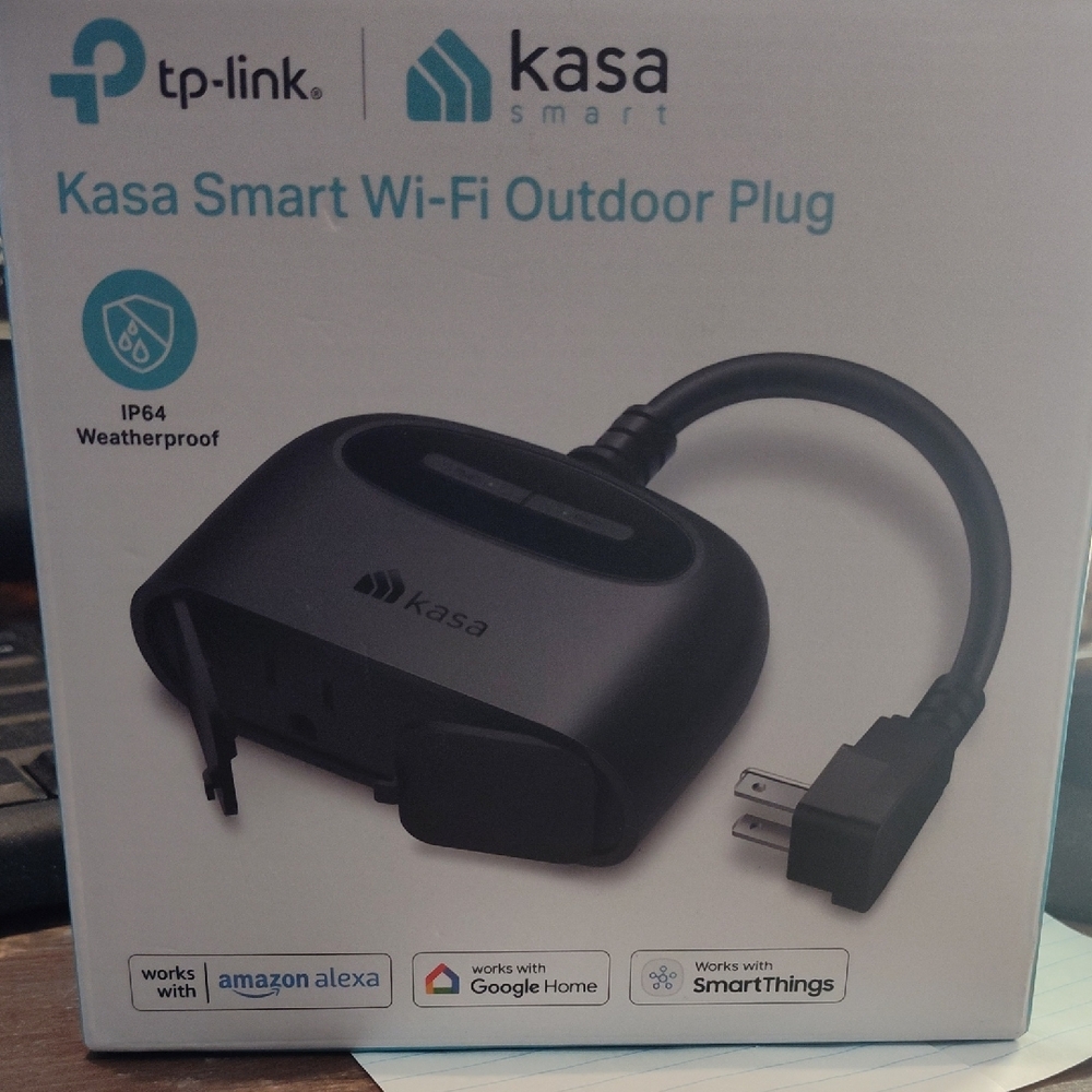 TP-Link Kasa Smart Wi-Fi Outdoor Plug - Black